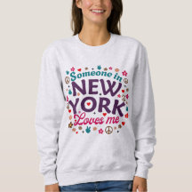 Jemand in New York liebt mich Retro lustiges Desig