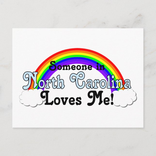 Jemand in North Carolina Lieben Postkarte (Vorderseite)