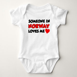 Jemand in Norwegen-Lieben ich Baby Strampler