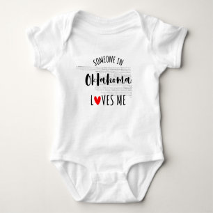 Jemand in Oklahoma Lieben Me Map Baby Bodysuit Baby Strampler