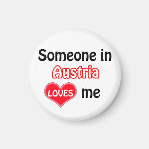 Jemand in Österreich Liebe mir Magnet