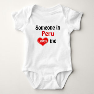 Jemand in Peru Lieben mir Baby Strampler