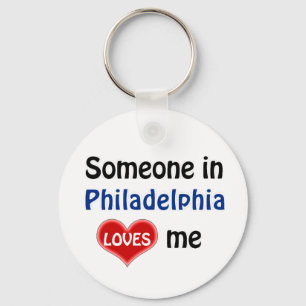 Jemand in Philadelphia Liebe mir Schlüsselanhänger