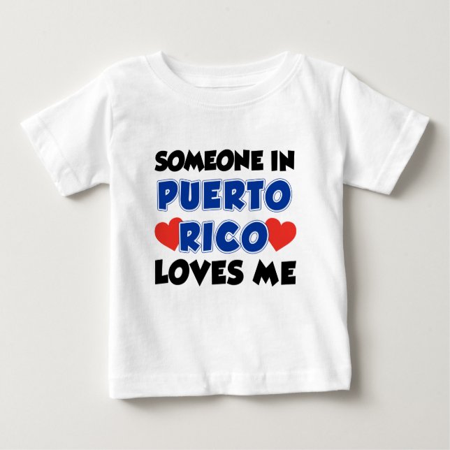 Jemand in Puerto Rico Lieben Baby T-shirt (Vorderseite)