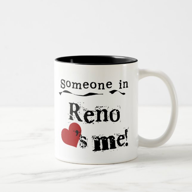 Jemand in Reno Zweifarbige Tasse (Rechts)