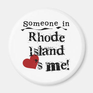 Jemand in Rhode Island Lieben ich Magnet