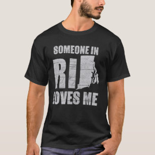 Jemand in Rhode Island Lieben Me Retro US Staat Co T-Shirt