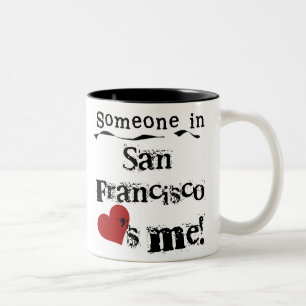 Jemand in San Francisco Zweifarbige Tasse