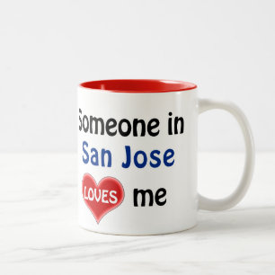 Jemand in San Jose Lieben mir Zweifarbige Tasse