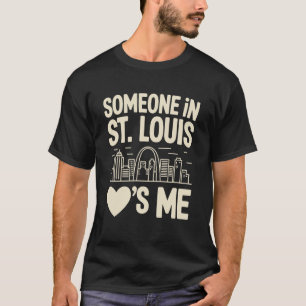 Jemand in St Louis liebt mich Langarm T-Shirt
