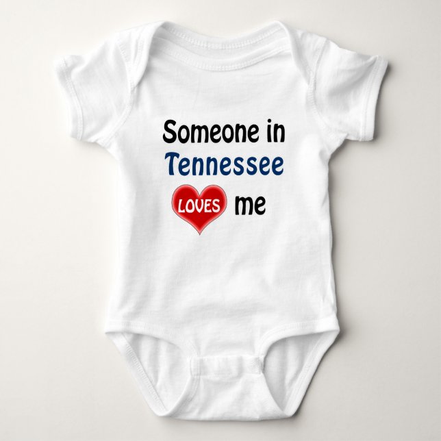Jemand in Tennessee Lieben mir Baby Strampler (Vorderseite)