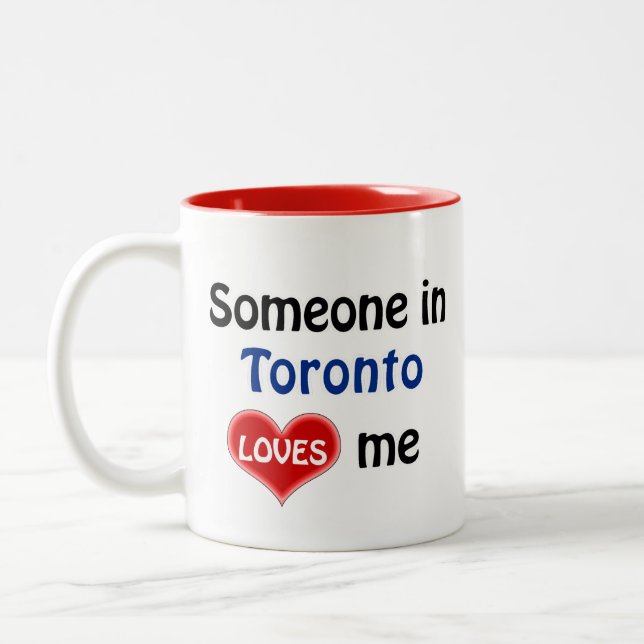 Jemand in Toronto Lieben mir Zweifarbige Tasse (Links)