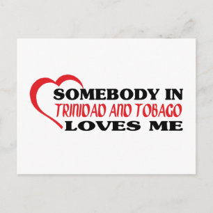 Jemand in Trinidad- and TobagoLieben ich Postkarte