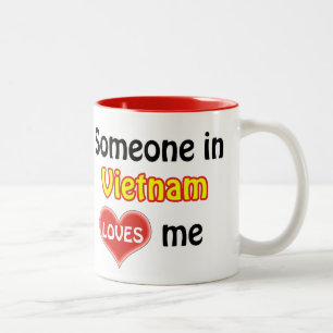 Jemand in Vietnam Lieben mir Zweifarbige Tasse