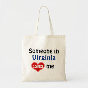 Jemand in Virginia Liebe mir Tragetasche
