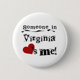 Jemand in Virginia-Lieben ich Button