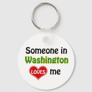 Jemand in Washington Lieben mir Schlüsselanhänger
