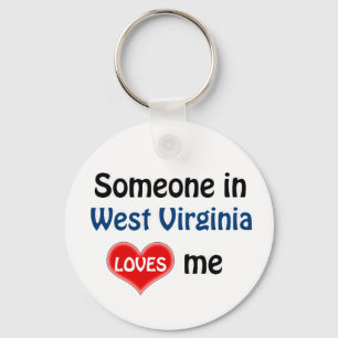 Jemand in West Virginia Lieben mir Schlüsselanhänger