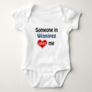 Jemand in Winnipeg Lieben mir Baby Strampler