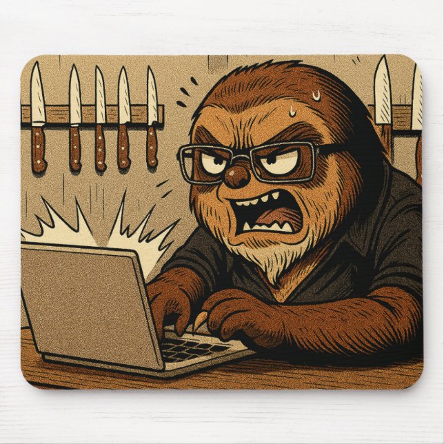 Jemand irrt sich im Internet - Faultier-Mauspad Mousepad (Vorne)