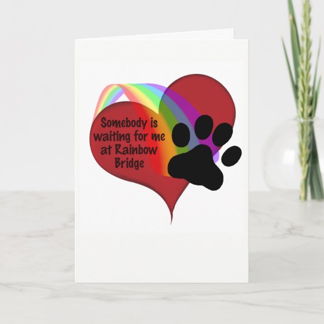 Jemand ist für mich Gewartet bei Rainbow Bridge Ca Karte (Vorderseite)
