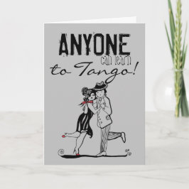 JEMAND kann Tango Quote lernen Karte