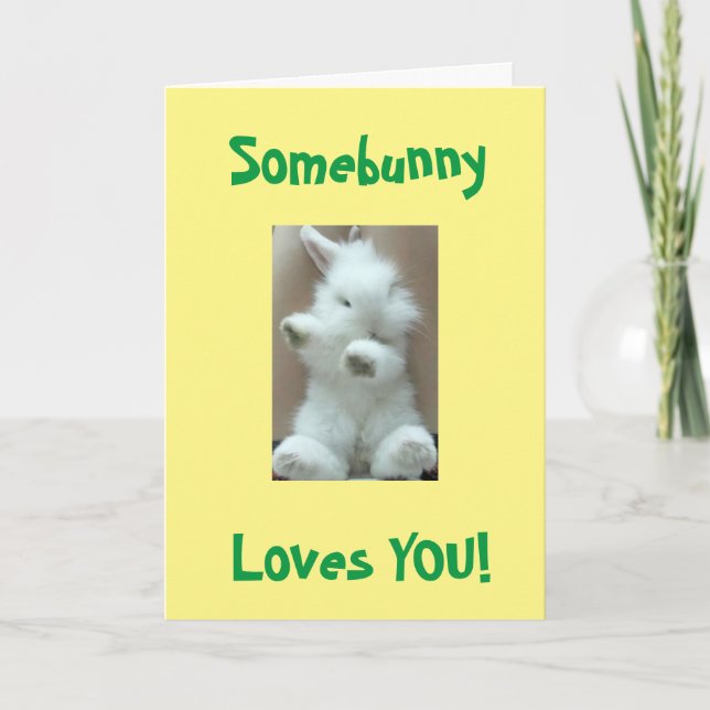 JEMAND LIEBE SIE....****ME**** EASTER CARD KARTE (Vorderseite)