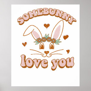 Jemand liebt dich, retro, vintage poster