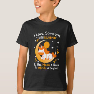 Jemand mit Leukämie-Bewusstsein Orangen-Ribbon-Fra T-Shirt