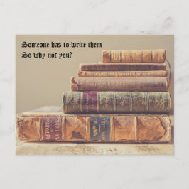 Jemand muss sie schreiben postkarte