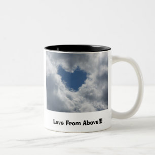 Jemand oben dort Lieben Sie Zweifarbige Tasse