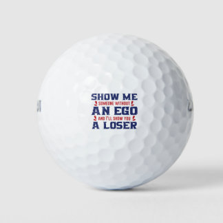 Jemand ohne Ego-Verlierer Trump Golfball