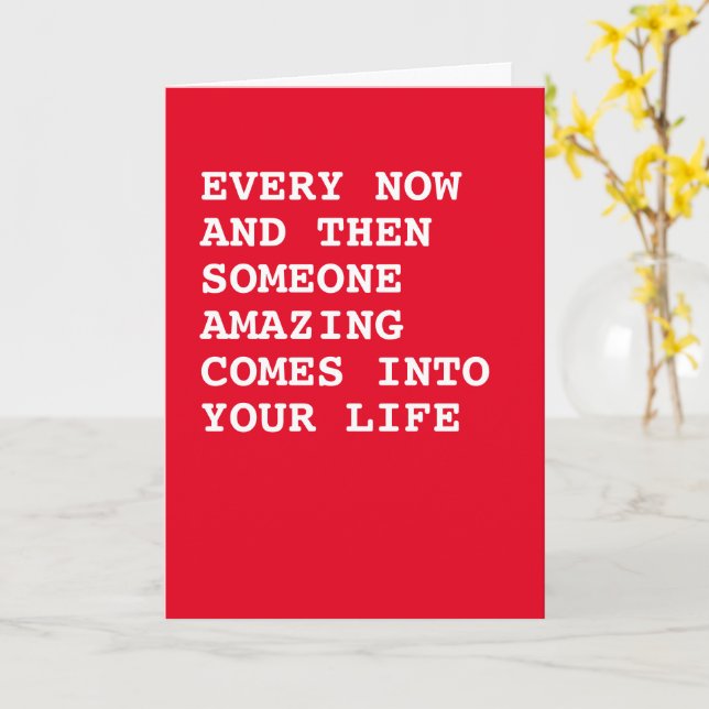 Jemand phantastisch kommt in dein Leben Karte (Gelbe Blume)