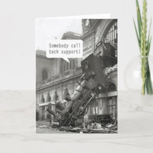 Jemand ruft den technischen Support-Zug Wreck an Karte