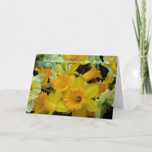 Jemand speziell auf ihrem Geburtstag Karte