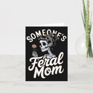 Jemand Wilde Mama Skeletton Wildblume Skull Hall Karte