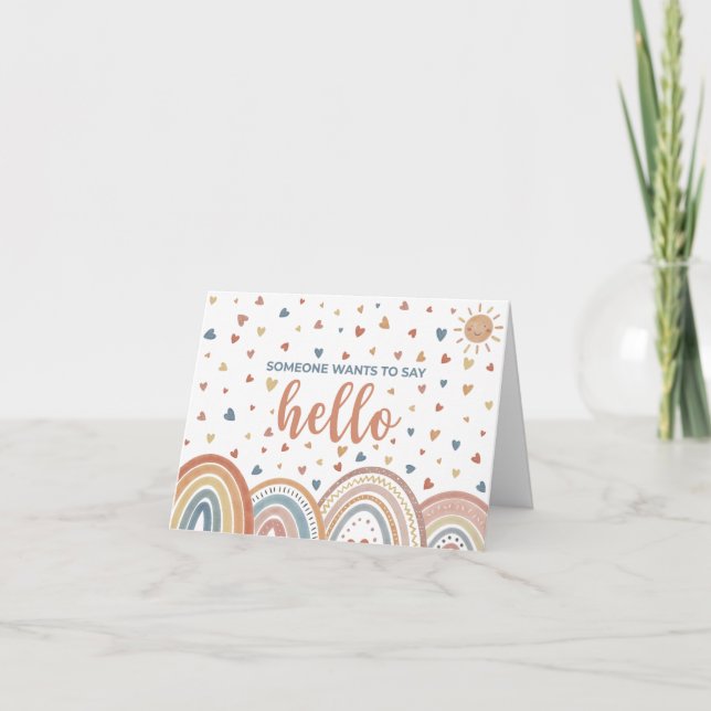 Jemand Will, Hallo Schwangerschaft Ankündigung zu  (Vorderseite)