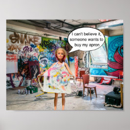 Jemand will, meine Schürze zu kaufen. Poster