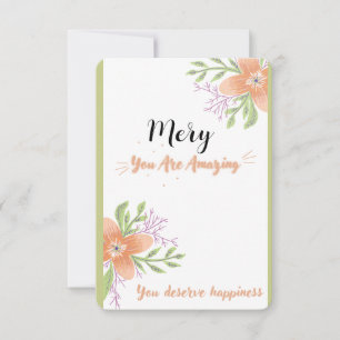 jemandem danken dankeskarte