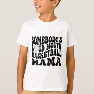 Jemand's Loud Mouth Sketll Mama Retro Wavy Groov T-Shirt