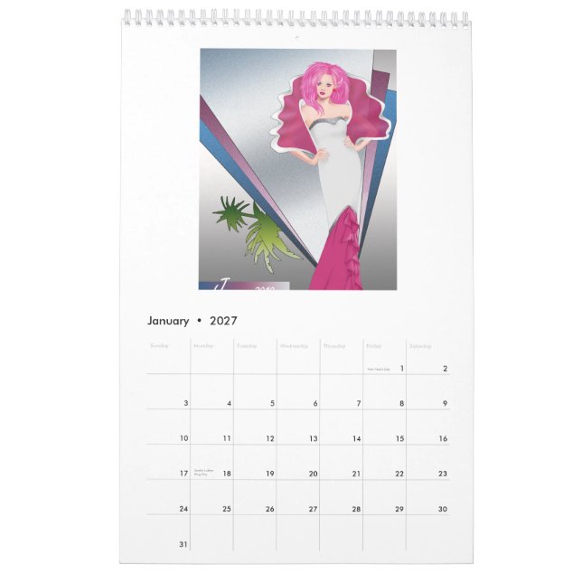 JemCon 2010 Mode-Kalender Kalender (Jan 2027)