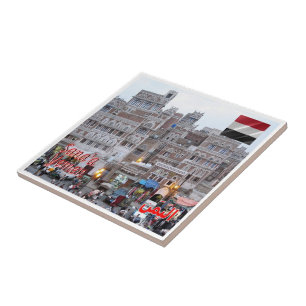 Jemen008 SANA' A, City Centre, Jemen, Asien, Fliese