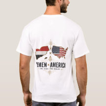 JEMEN × AMERIKA T-Shirt – Eine Wurzel, zwei Welten