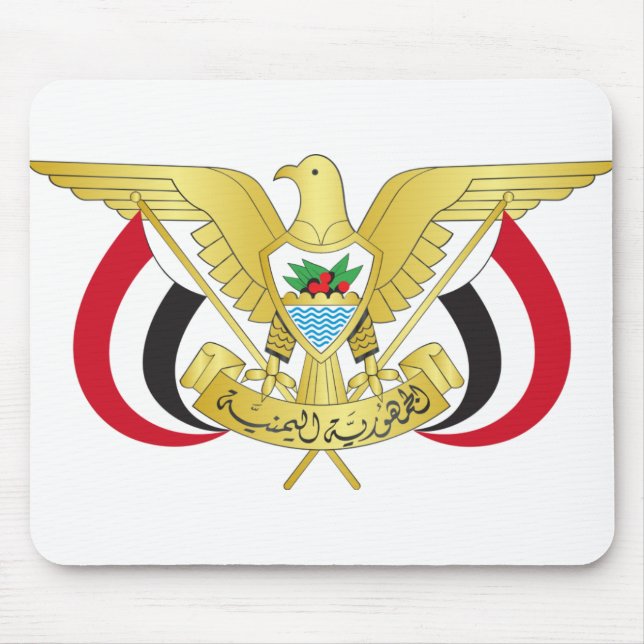 Jemen-Emblem Mousepad (Vorne)
