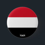 Jemen Flag Charming Patriotic Button<br><div class="desc">Jemen Flag Charming Patriotic Button mit der Jemen-Flag gedruckt über den Knopf. Der Name des Landes ist in das Design am unteren Rand des Bildes eingebunden. Text ist vollständig anpassbar mit "Anpassen!" Eigenschaft. Dieser schöne Jemen Button ist das stilvolle Geschenk für jeden Anlass. © 2021 LnderOfTheWorld</div>