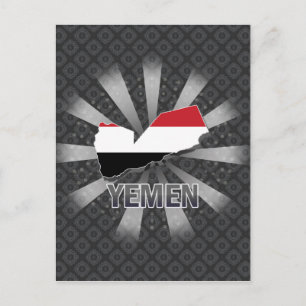 Jemen Flag Karte 2.0