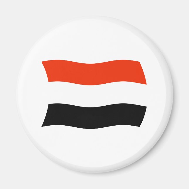 Jemen Flag Magnet (Vorne)
