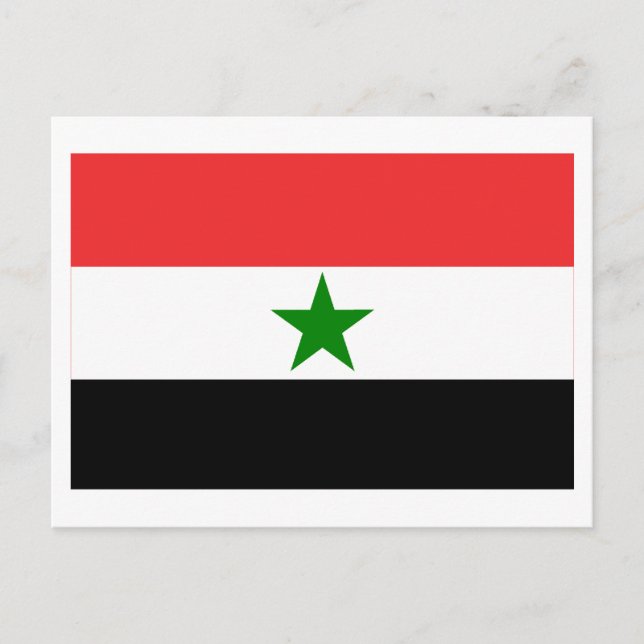 Jemen-Flagge (1962-1990) Postkarte (Vorderseite)