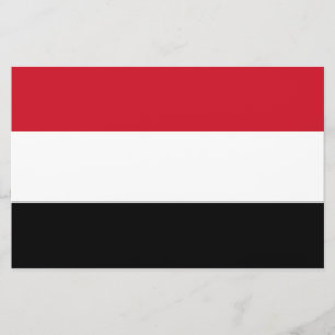 Jemen-Flagge Briefpapier