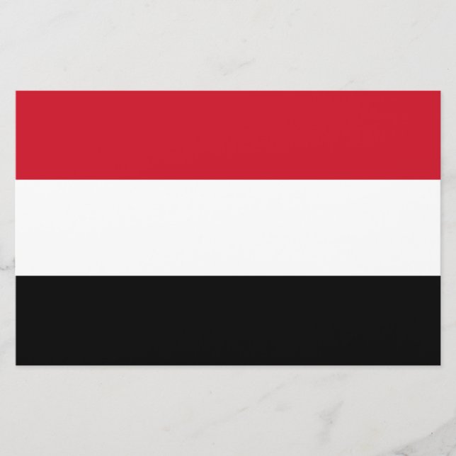 Jemen-Flagge Briefpapier (Vorderseite)